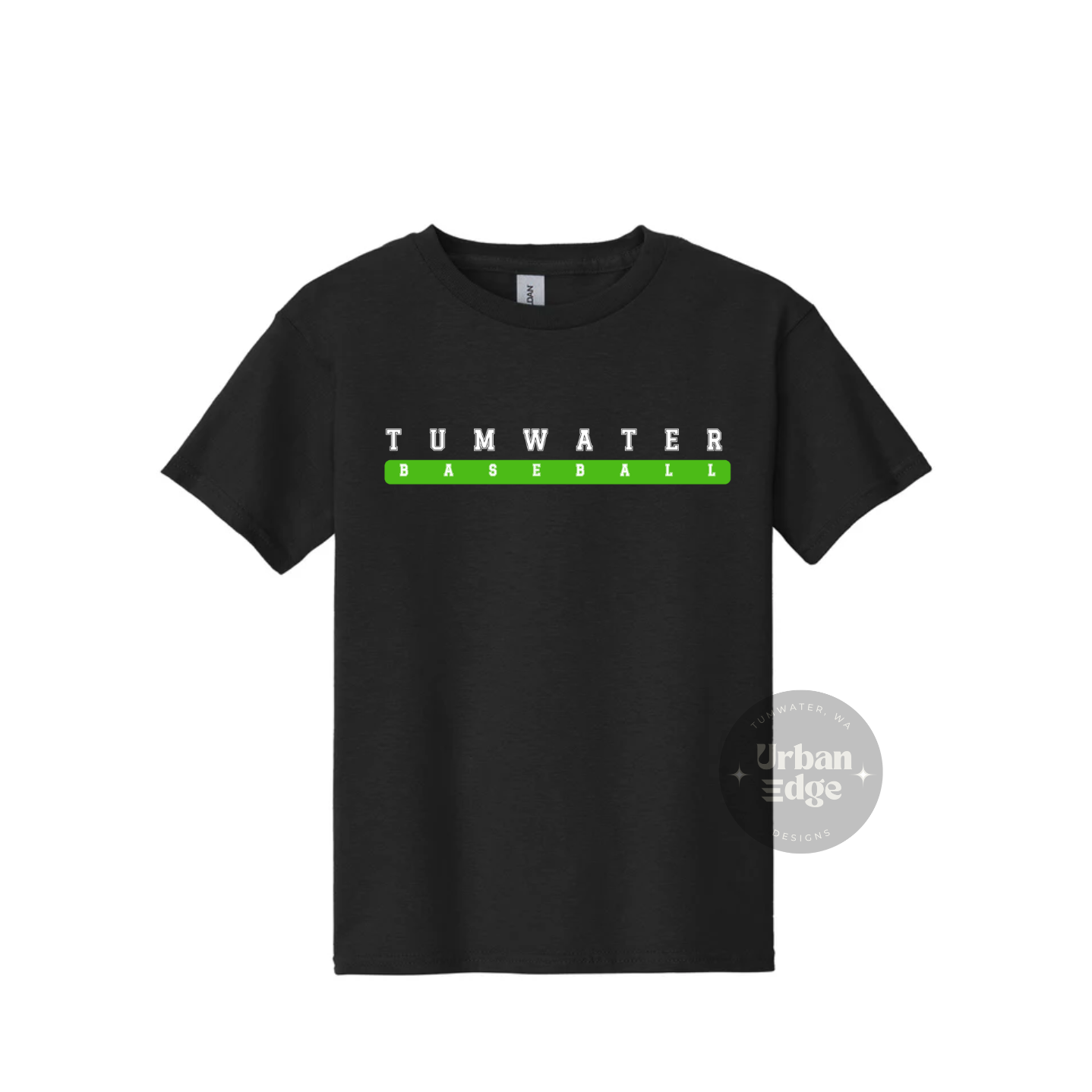 Tumwater Baseball black shirt