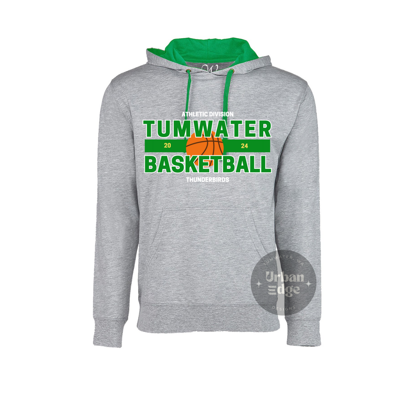 Tumwater Basketball with Green hood