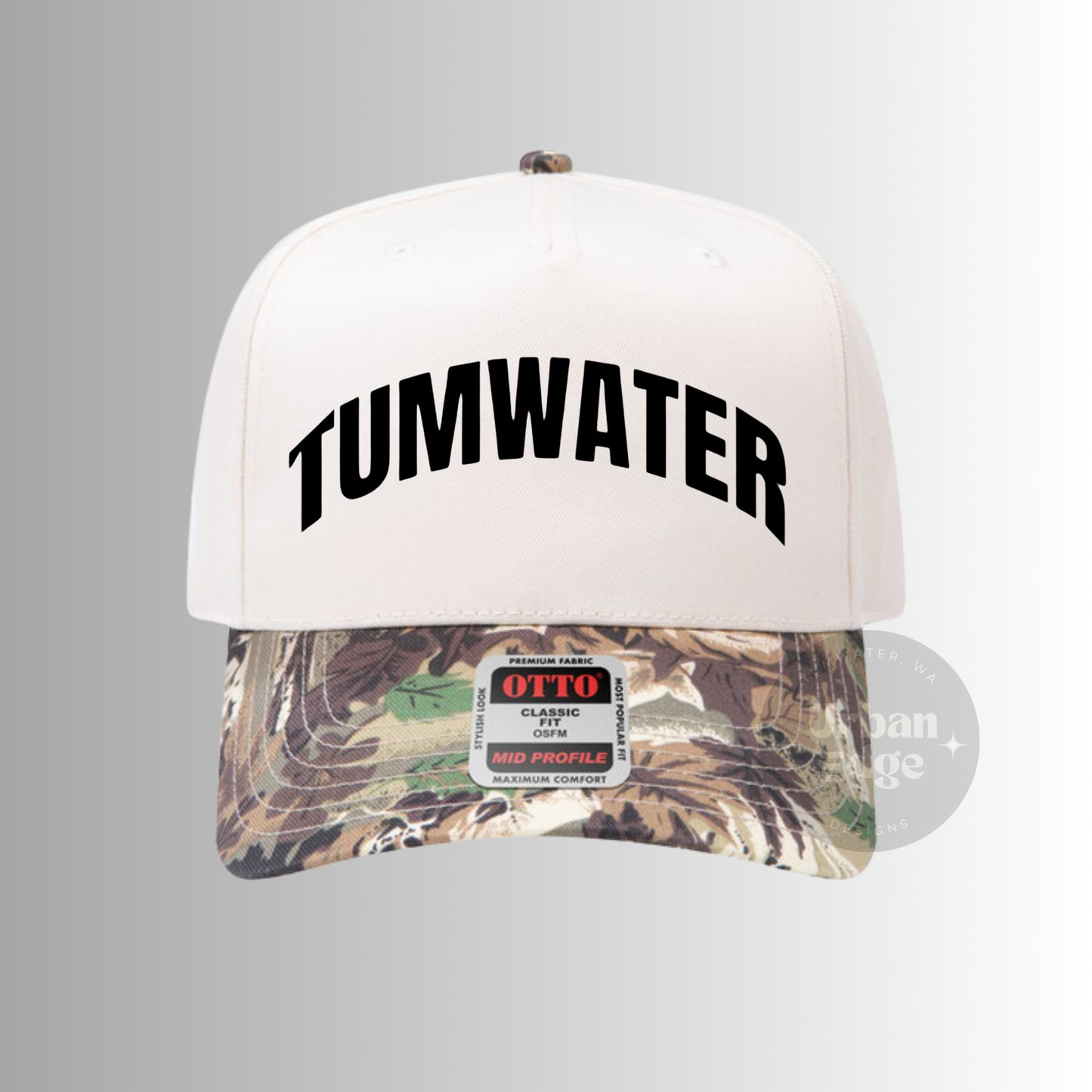 Tumwater camo bill hat