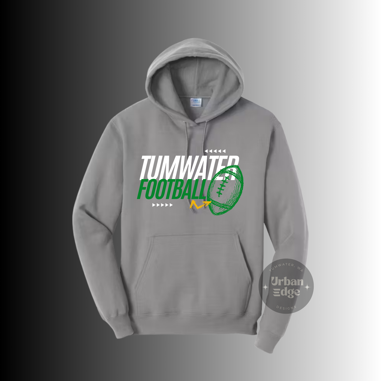 Tumwater Football Gray hoodie