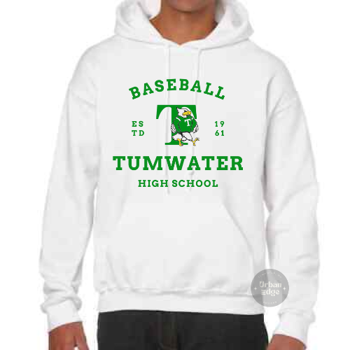 Tumwater Baseball THS white hoodie