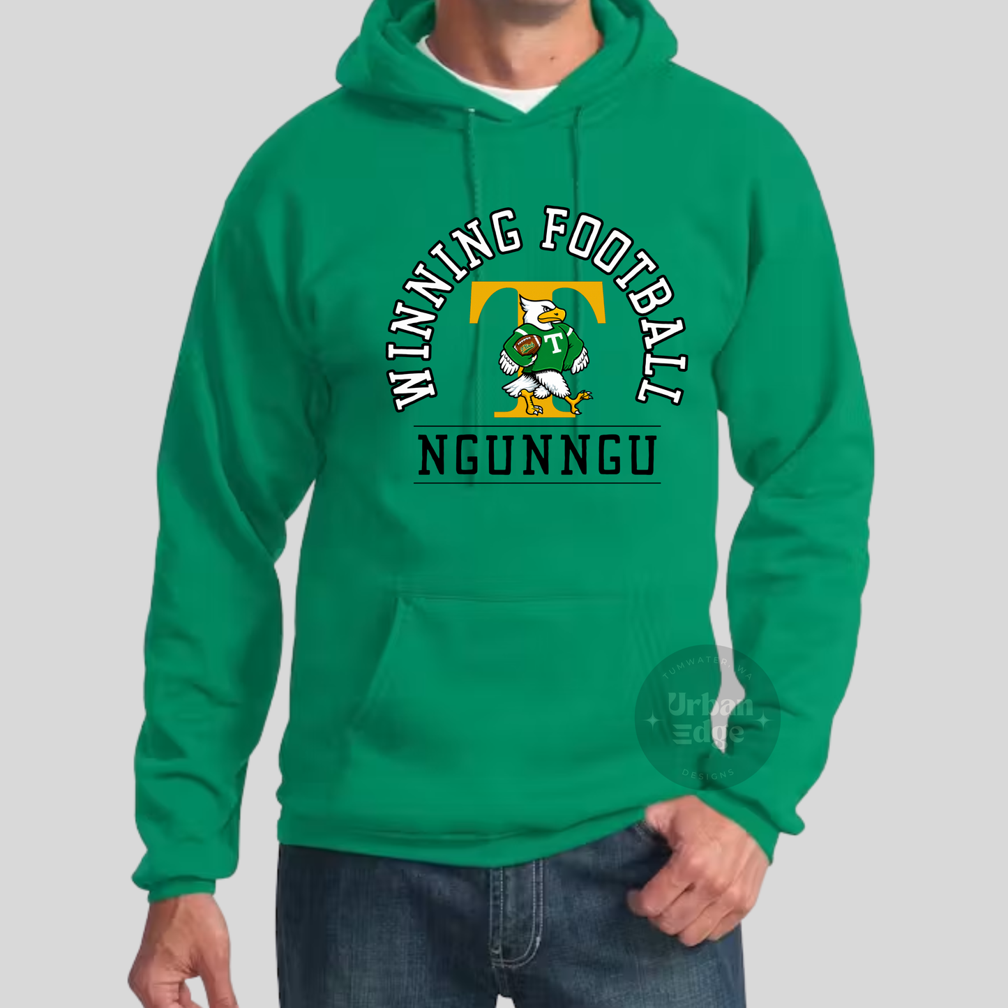 Winning football NGUNNGU green hoodie