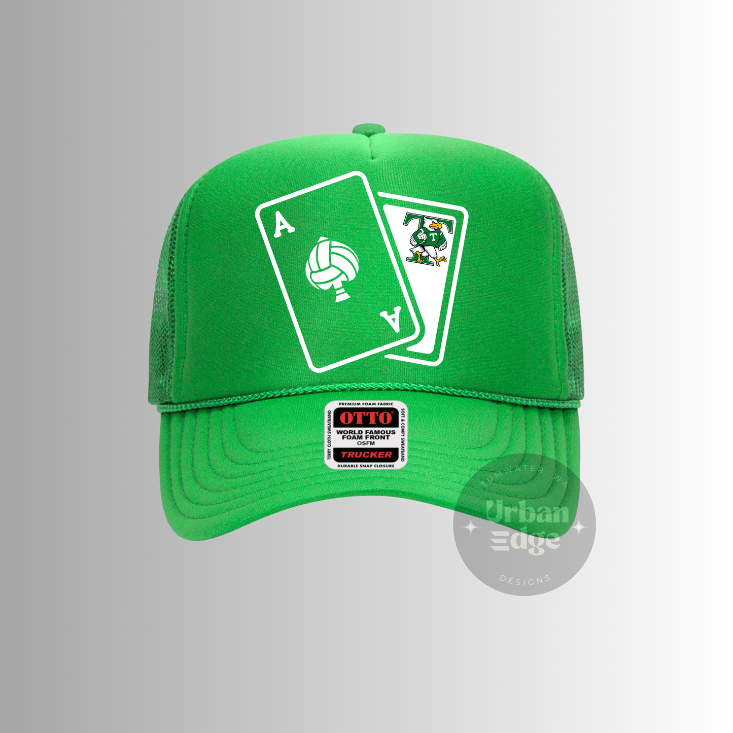 Kelly green ACE hat