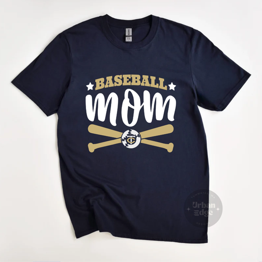 TCBC Navy Baseball Mom shirt