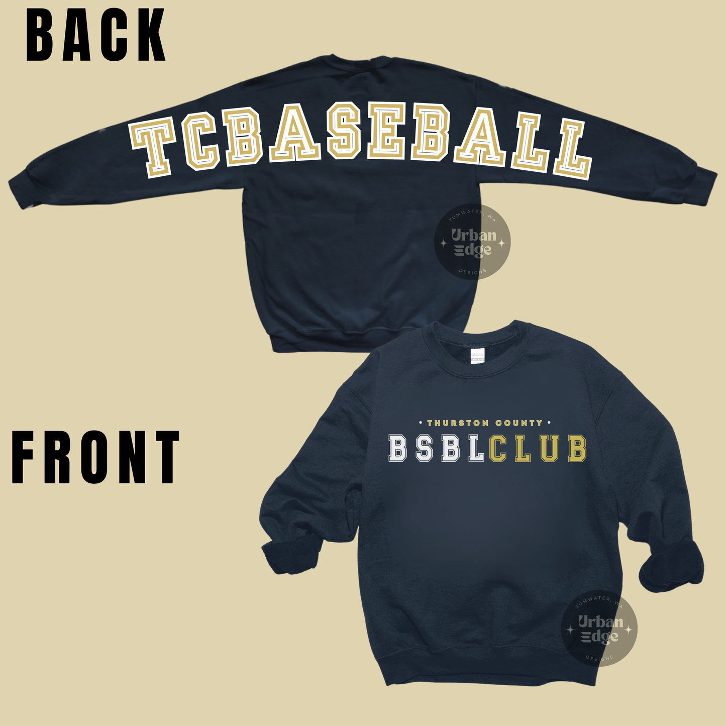 TCBC BSBL Club full back crewneck
