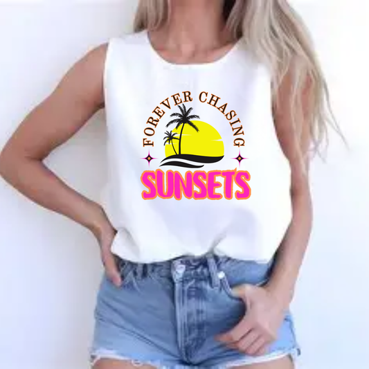 Forever Chasing Sunsets tank