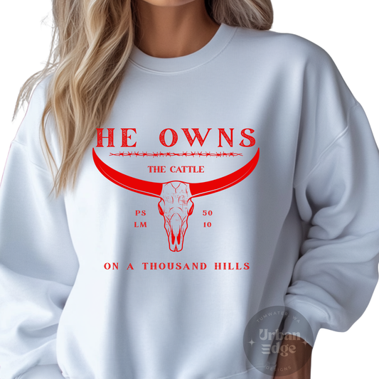 He Owns crewneck