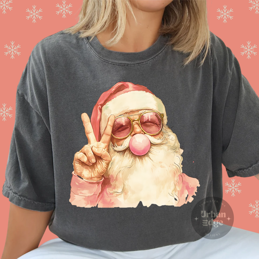 Bubble Gum Santa shirt