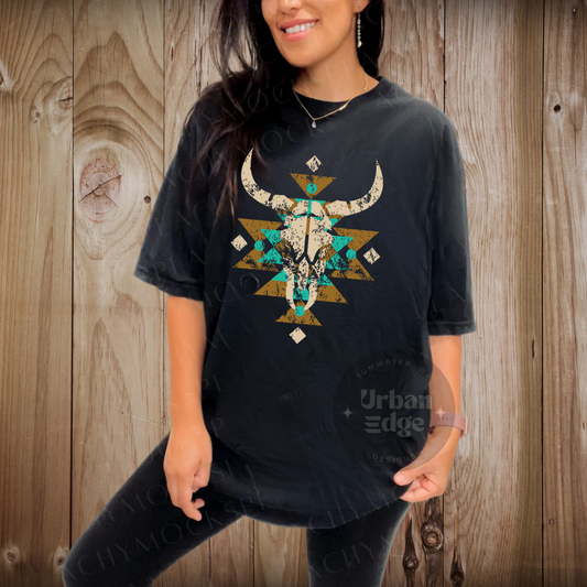 Tribal skull shirt