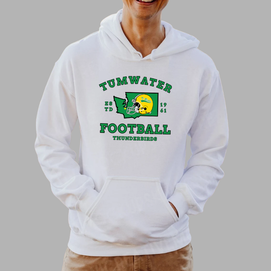 State and helmet hoodie