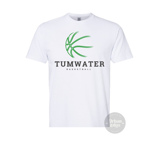 Tumwater Basketball green outline shirt