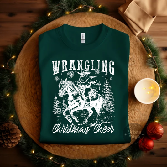 Wrangling green crewneck